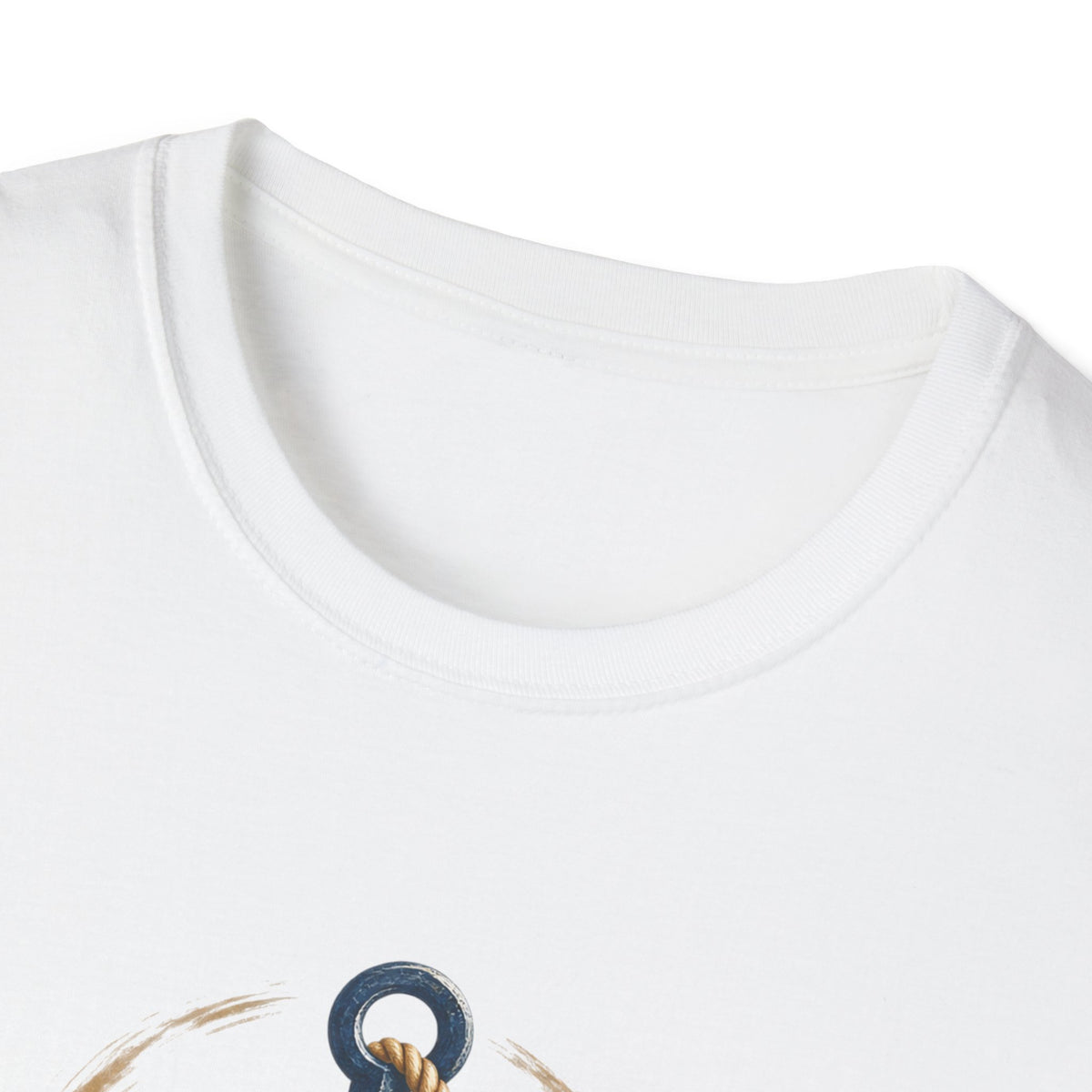 Faith Anchored T-Shirt — "Faith Anchored" Anchor & Waves Christian Tee