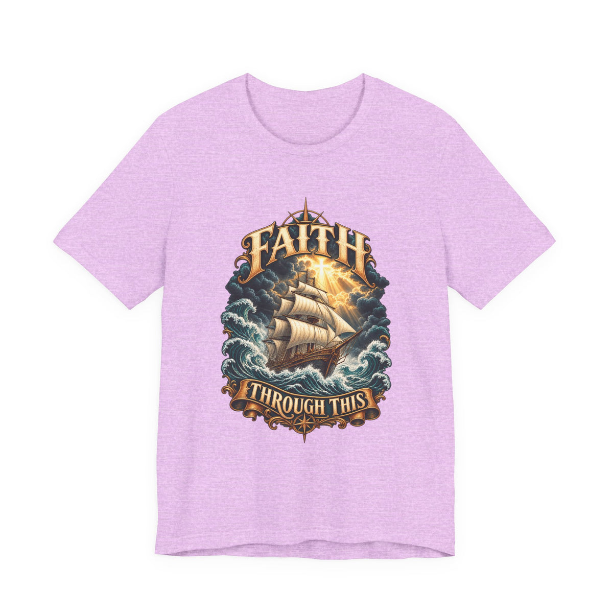 Faith Through This T-Shirt – Nautical Sailing Inspirational Tee