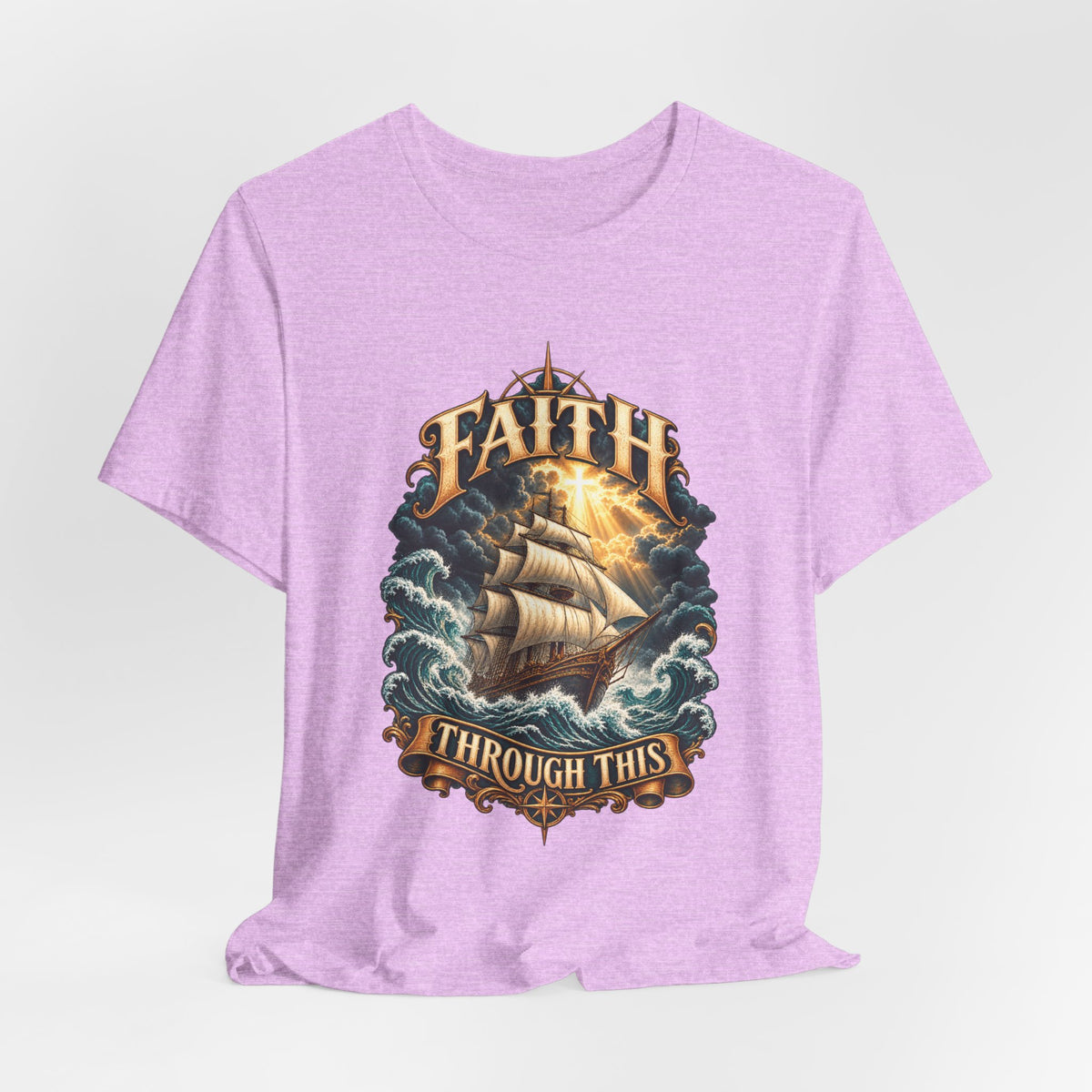 Faith Through This T-Shirt – Nautical Sailing Inspirational Tee