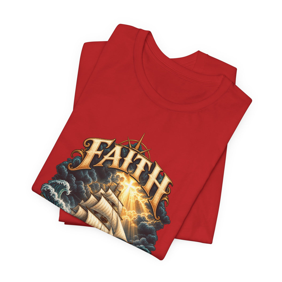 Faith Through This T-Shirt – Nautical Sailing Inspirational Tee