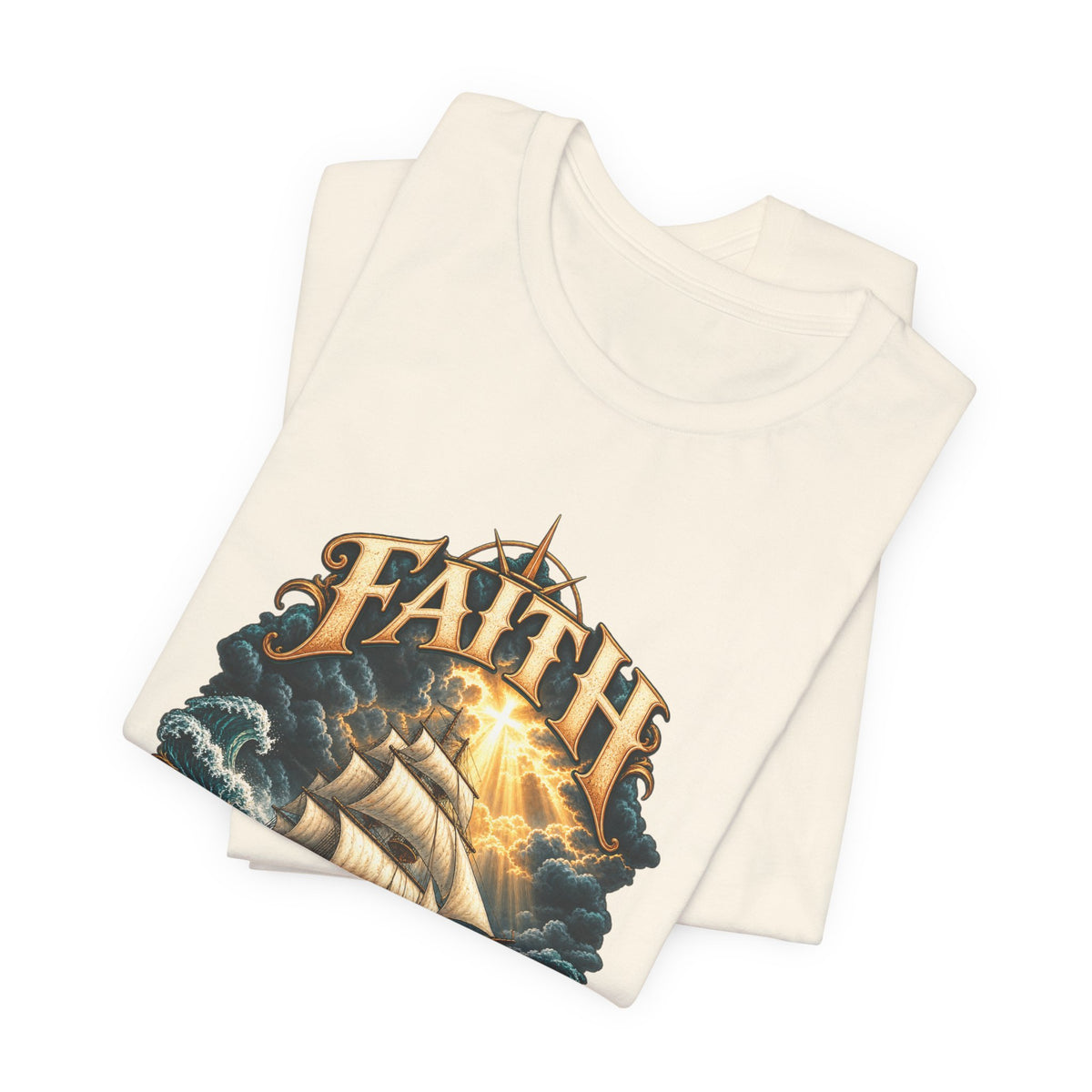 Faith Through This T-Shirt – Nautical Sailing Inspirational Tee