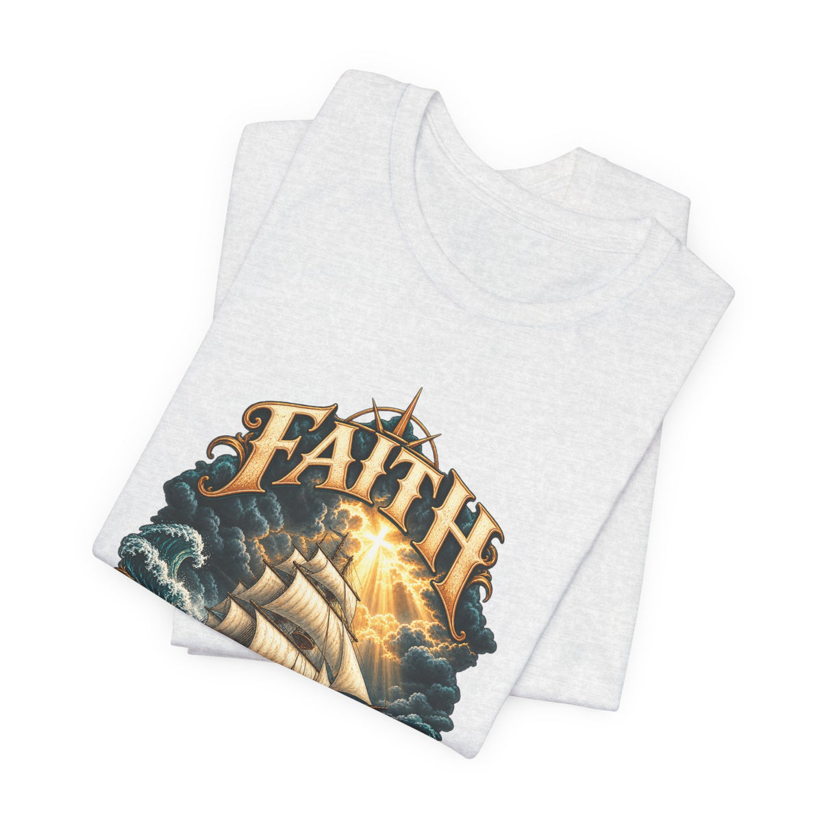 Faith Through This T-Shirt – Nautical Sailing Inspirational Tee