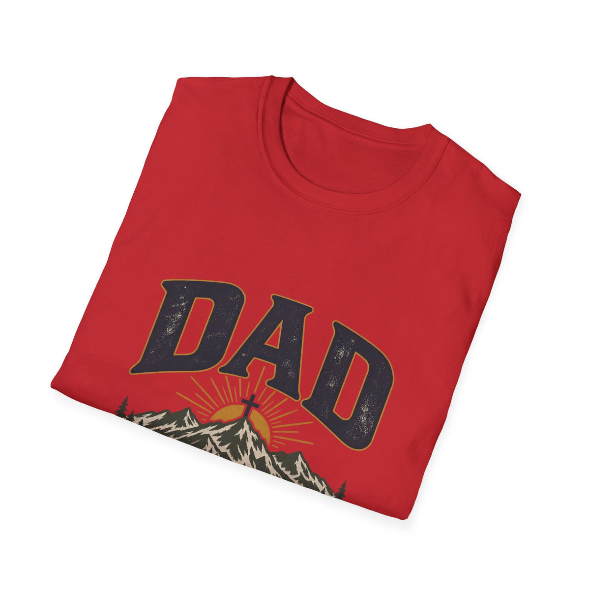 Dad T-Shirt - "Led by Faith, Fueled by Love" Christian Dad Tee