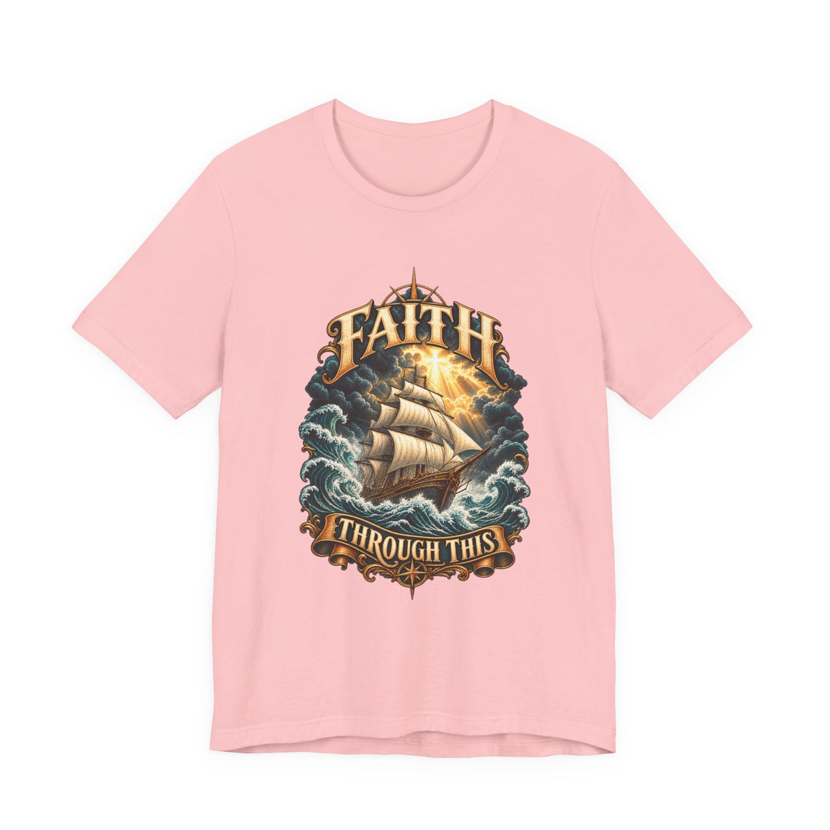 Faith Through This T-Shirt – Nautical Sailing Inspirational Tee